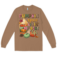 Toasted Coconut Pumpkin spice livin' my best life Long Sleeve Tee - NancyCooperArtShop