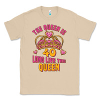 Mushroom the queen is 40 long live the queen Classic Tee - Jasminsmagicworld