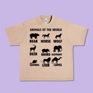 Animal Of The World Urban Heavy Tee Designed By Bettercallsaul