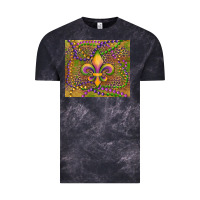 Cloud Black mardi gras fleur de lis Vintage Tee - RanaPortraitStore