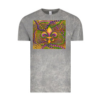 Cloud Rock mardi gras fleur de lis Vintage Tee - RanaPortraitStore