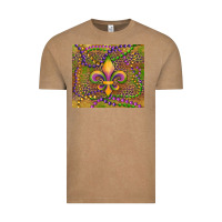 Vintage Coffee mardi gras fleur de lis Vintage Tee - RanaPortraitStore
