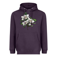 Magnolia Flower Illustration Heavyweight Hoodie | Teevron