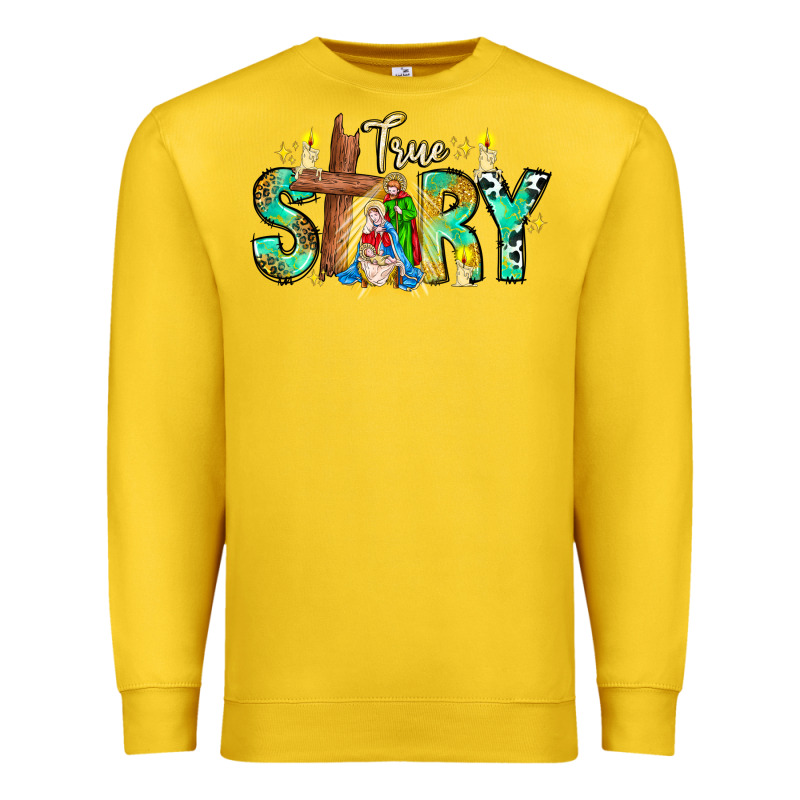 True Story Premium Sweatshirt by CowhideDigitalArt | Teevron