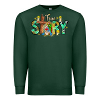 Sports Green True Story Premium Sweatshirt - CowhideDigitalArt