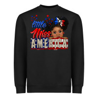 Black little miss america black girl peekaboo Heavyweight Sweatshirt - CowGirlArtShop