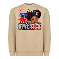 Mushroom little miss america black girl peekaboo Heavyweight Sweatshirt - CowGirlArtShop