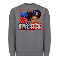 Storm little miss america black girl peekaboo Heavyweight Sweatshirt - CowGirlArtShop