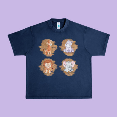 Safari Baby Animal Clipart Urban Heavy Tee Designed By Bettercallsaul