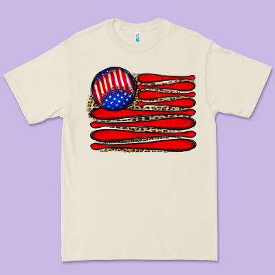 Leopard Baseball Flag5 Premium Tee Designed By Jahusdesignshop