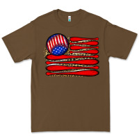 Cacao leopard baseball flag5 Premium Tee - JahusDesignShop