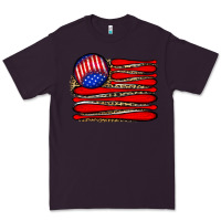 Plum leopard baseball flag5 Premium Tee - JahusDesignShop