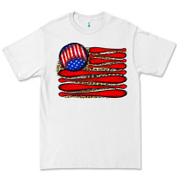 White leopard baseball flag5 Premium Tee - JahusDesignShop