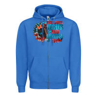 True Royal She love Jesus and America too Zipper Hoodie - FaDigitalArtStudio