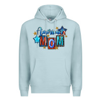 Blue Mist American mom 4th of july Premium Hoodie - FaDigitalArtStudio