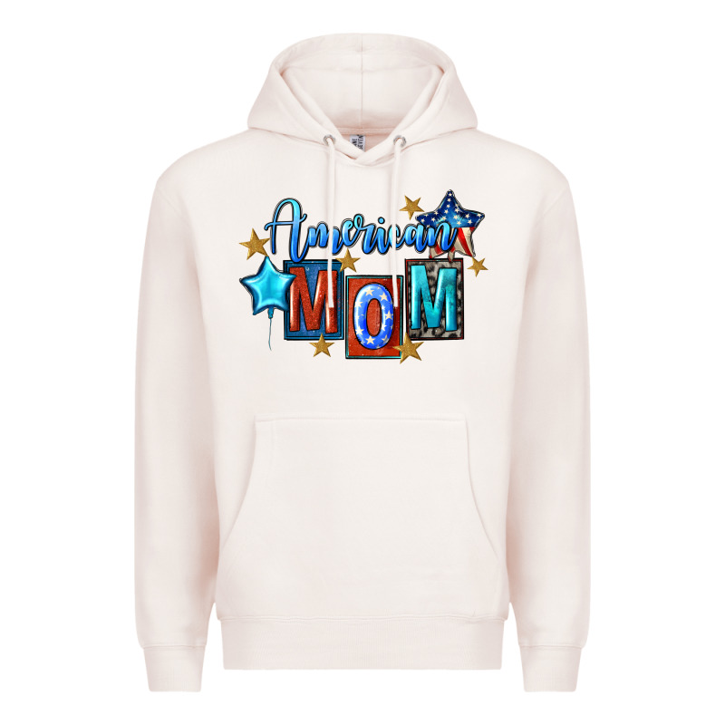 American Mom 4th Of July Premium Hoodie by FaDigitalArtStudio | Teevron