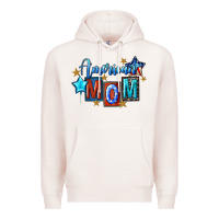 Pale Pink American mom 4th of july Premium Hoodie - FaDigitalArtStudio