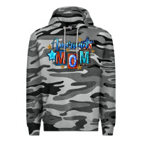 Slate Camo American mom 4th of july Premium Hoodie - FaDigitalArtStudio