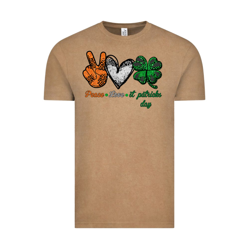 Peace Love St Patrick's Day Vintage Tee by Bettercallsaul | Teevron
