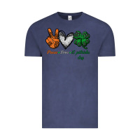 Vintage Denim peace love st patrick's day Vintage Tee - Bettercallsaul