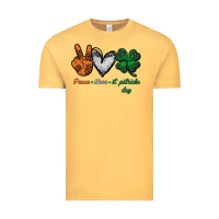 Vintage Mustard peace love st patrick's day Vintage Tee - Bettercallsaul