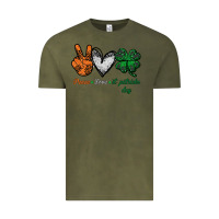 Vintage Olive peace love st patrick's day Vintage Tee - Bettercallsaul