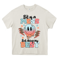 Cream bit of a mess but doing my best Heavy Core Tee - MaliasSmallBusiness