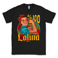 Black hundred percent latina strong woman Classic Tee - Jasminsmagicworld