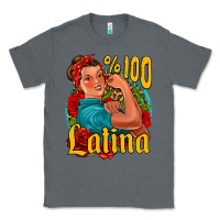 Charcoal Heather hundred percent latina strong woman Classic Tee - Jasminsmagicworld