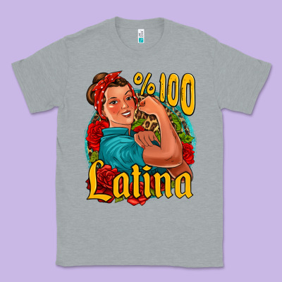 Hundred Percent Latina Strong Woman Classic Tee Designed By Jasminsmagicworld