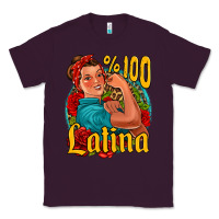 Plum hundred percent latina strong woman Classic Tee - Jasminsmagicworld