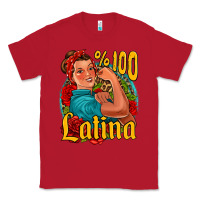 Red hundred percent latina strong woman Classic Tee - Jasminsmagicworld
