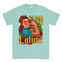 Seafoam hundred percent latina strong woman Classic Tee - Jasminsmagicworld