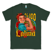 Sports Green hundred percent latina strong woman Classic Tee - Jasminsmagicworld