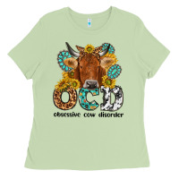Matcha obsessive cow disorder Ladies Tee - NancyCooperArtShop