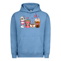 Pigment Pebble Blue Mommy coffee Urban Hoodie - Artiststas