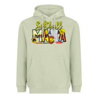 Matcha Softball Mama Heavyweight Hoodie - CowhideDigitalArt