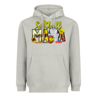 Moon Dust Softball Mama Heavyweight Hoodie - CowhideDigitalArt