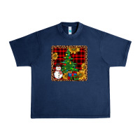 Navy snowman trees coaster Urban Heavy Tee - JahusDesignShop