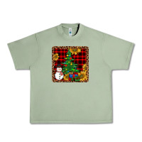Oil Green snowman trees coaster Urban Heavy Tee - JahusDesignShop