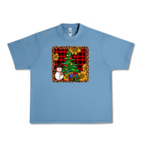 Pebble Blue snowman trees coaster Urban Heavy Tee - JahusDesignShop