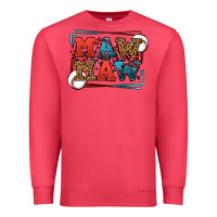 Cardinal Baseball mawmaw leopard frame Premium Sweatshirt - LillyAllenDesigns