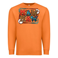 Carrot Baseball mawmaw leopard frame Premium Sweatshirt - LillyAllenDesigns