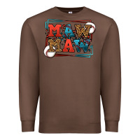Chestnut Baseball mawmaw leopard frame Premium Sweatshirt - LillyAllenDesigns