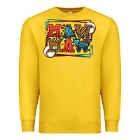 Lemon Baseball mawmaw leopard frame Premium Sweatshirt - LillyAllenDesigns