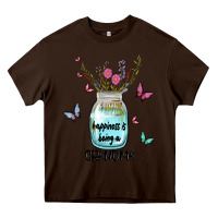 Chocolate Brown grandma preview costom name Heavy Core Tee - MaliasSmallBusiness