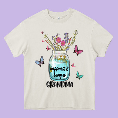 Grandma Preview Costom Name Heavy Core Tee Designed By Maliassmallbusiness