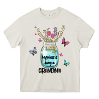 Cream grandma preview costom name Heavy Core Tee - MaliasSmallBusiness