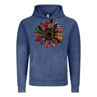 Vintage Denim Cheetah Christmas Sunflower Vintage Hoodie - Bettercallsaul
