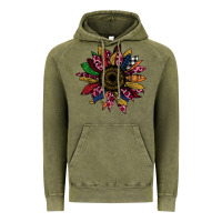 Vintage Olive Cheetah Christmas Sunflower Vintage Hoodie - Bettercallsaul